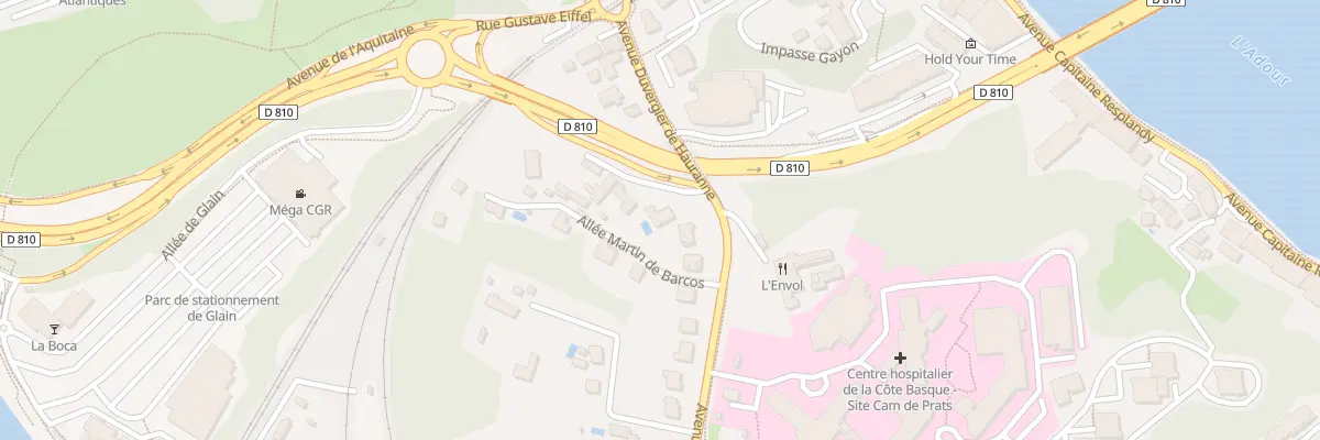 Plan du 32 Av Duvergier de Hauranne à Bayonne