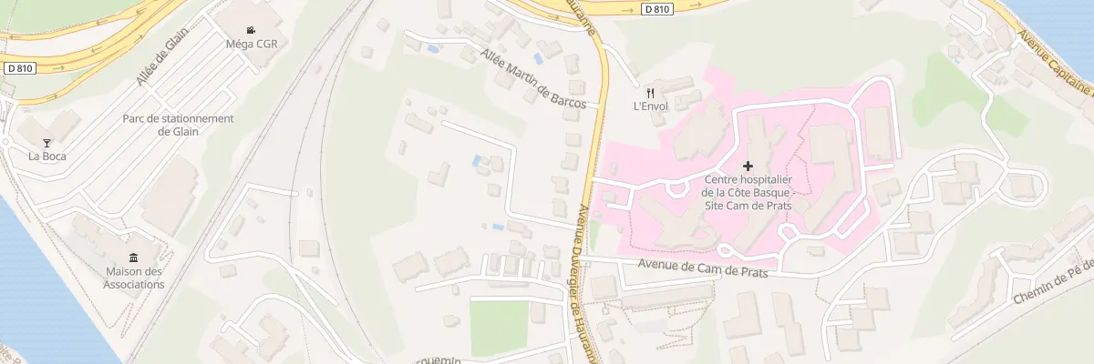 Plan du 46 Av Duvergier de Hauranne à Bayonne
