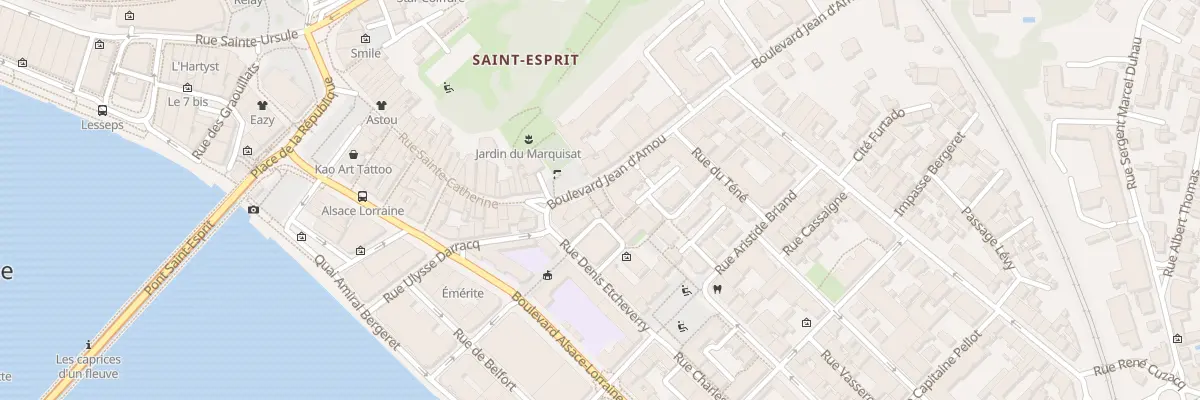 Plan du 6 Bd Jean d’Amou à Bayonne