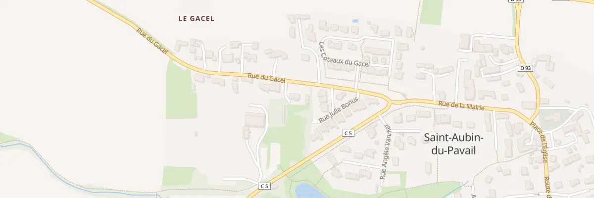 Plan du 201 Rue du Gacel à Châteaugiron