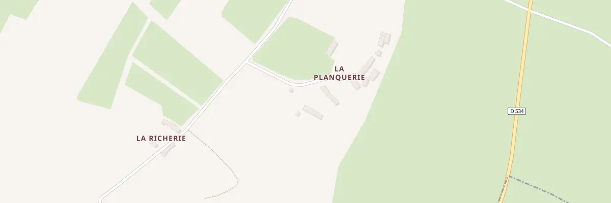 Plan du 5218 La Planquerie à Muneville-le-Bingard