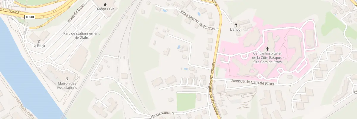 Plan du 50 Av Duvergier de Hauranne à Bayonne