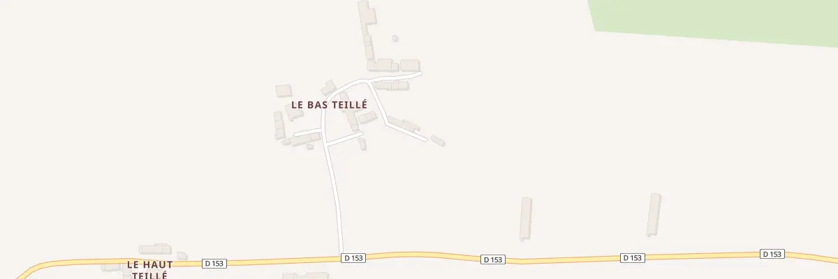 Plan du 13 Le Bas Teille à Sacey