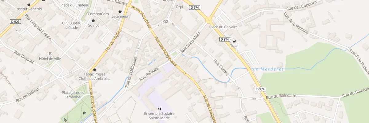 Plan du 25 Rue des Religieuses à Valognes