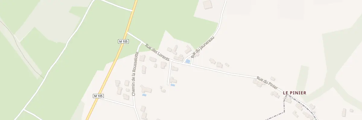 Plan de la Rue des Lorents à Vertou