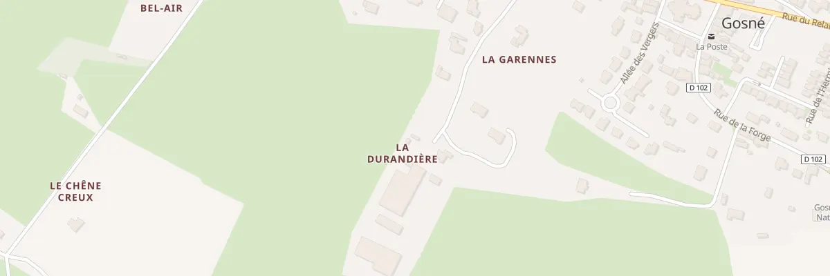 Plan du 6 All des Chênes à Gosné