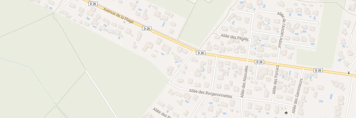 Plan du 1291 Av de la Plage à Ondres