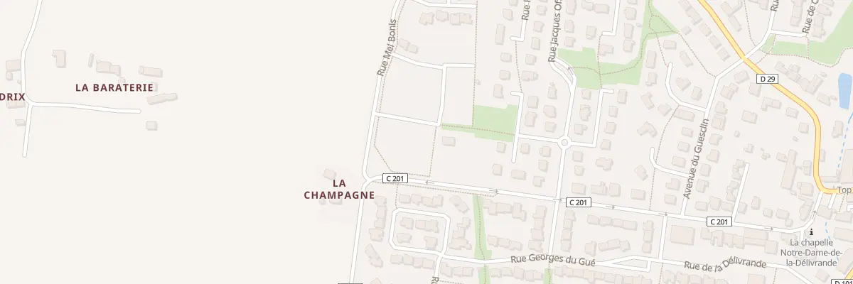 Plan du 8 Rue Claude Debussy à Servon-sur-Vilaine