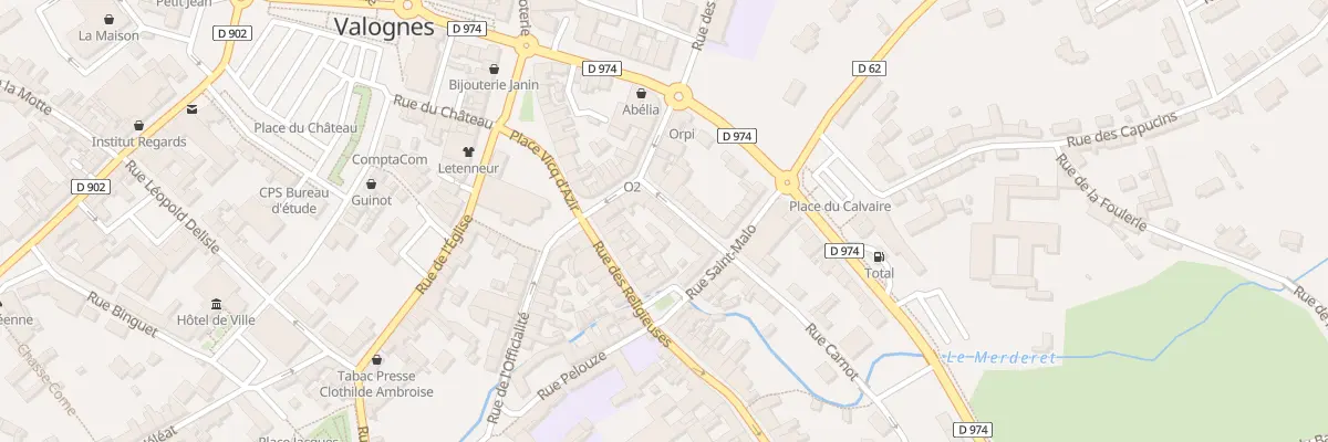 Plan du 6 Rue Carnot à Valognes