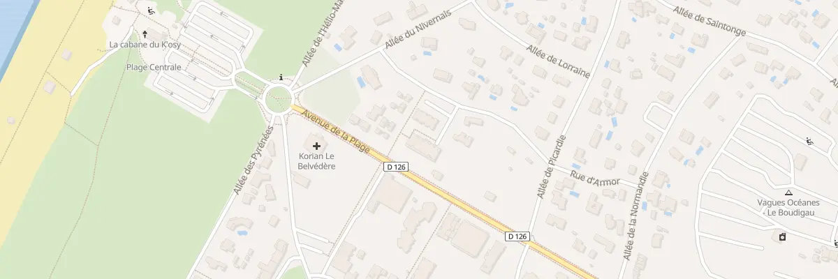 Plan du 3 All d’Alsace à Labenne
