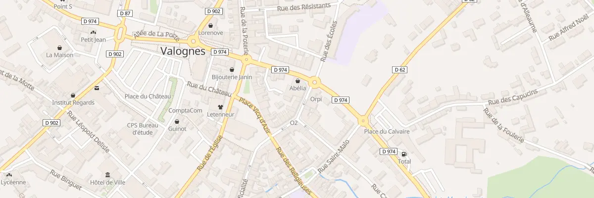 Plan du 17 Rue du Vingt Juin 1944 à Valognes