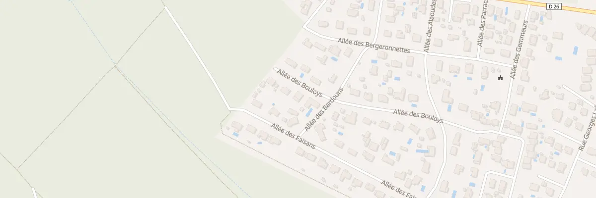 Plan du 345 All des Bouloys à Ondres