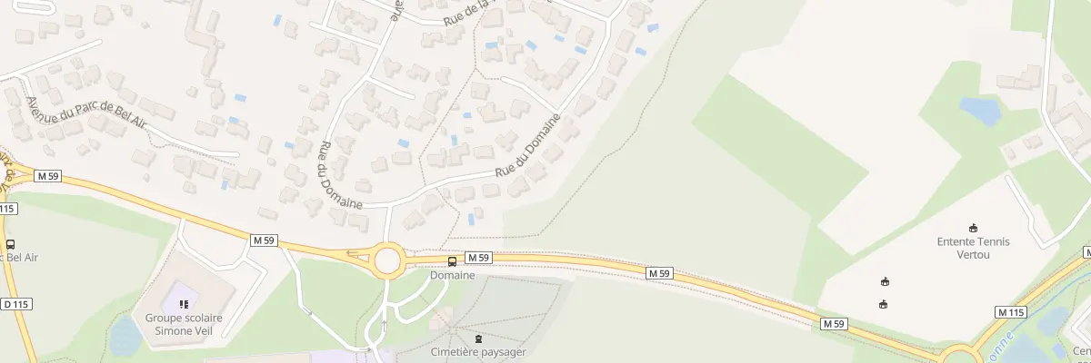 Plan du 56 Rue du Domaine à Vertou