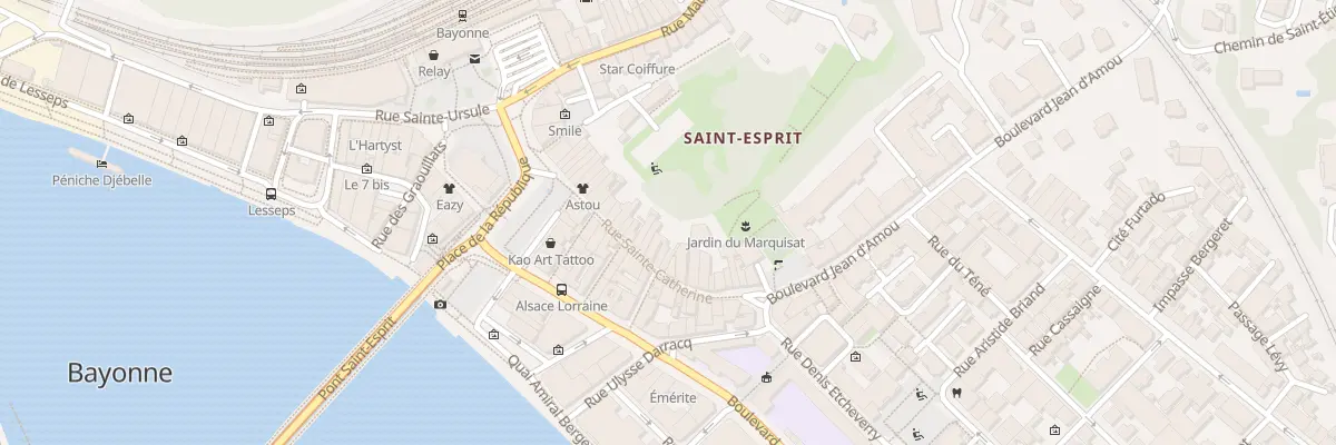 Plan du 19 Rue Sainte-Catherine à Bayonne