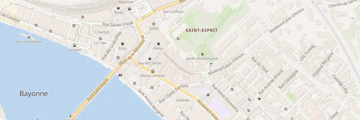 Plan du 23B Rue Ste Catherine à Bayonne