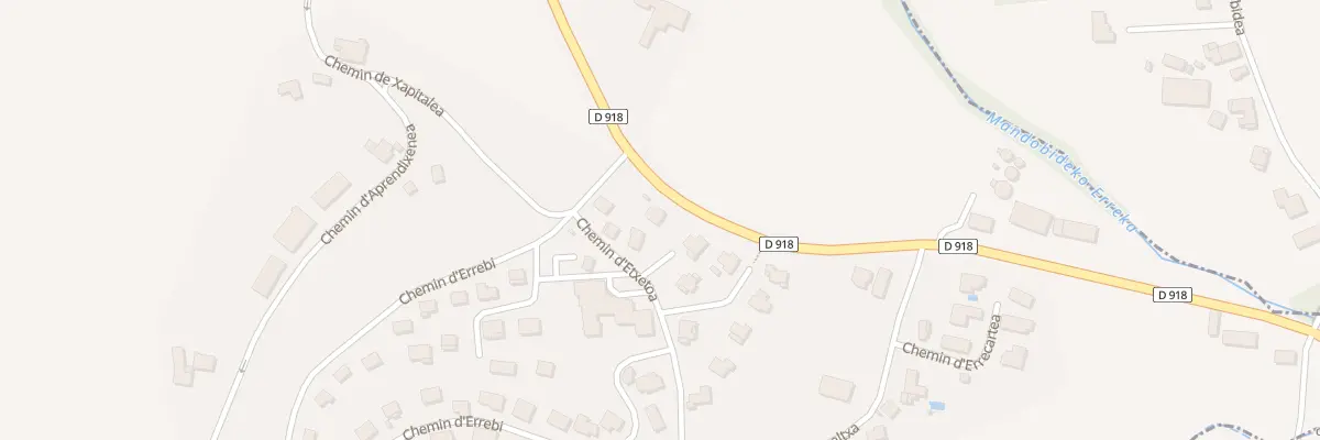 Plan du 8 Che d’Etxetoa à Souraïde