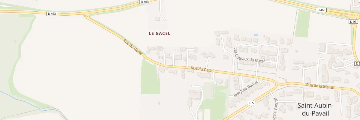Plan du 218 Rue du Gacel à Châteaugiron