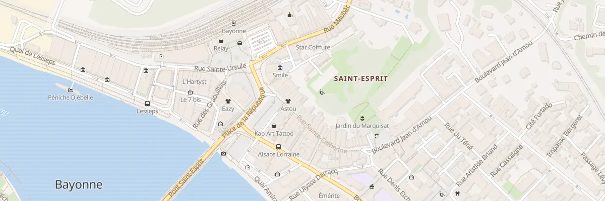 Plan du 3 Rue Sainte-Catherine à Bayonne