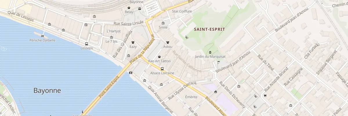 Plan du 5 Rue du Couvent à Bayonne