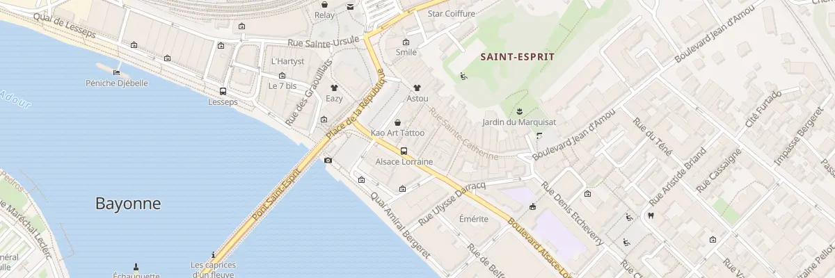 Plan du 5 Bd Alsace-Lorraine à Bayonne