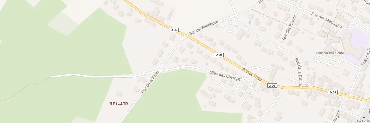 Plan du 3 All des Champs à Gosné