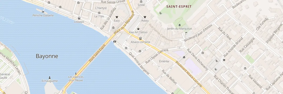 Plan du 4B Bd Alsace-Lorraine à Bayonne