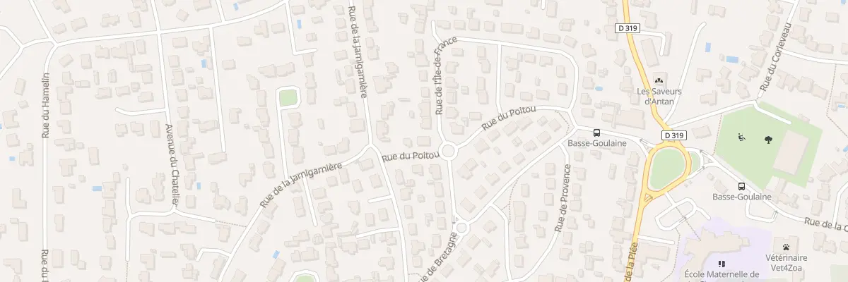 Plan du 12 Rue du Poitou à Basse-Goulaine