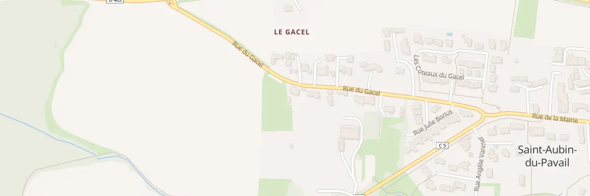 Plan du 215 Rue du Gacel à Châteaugiron