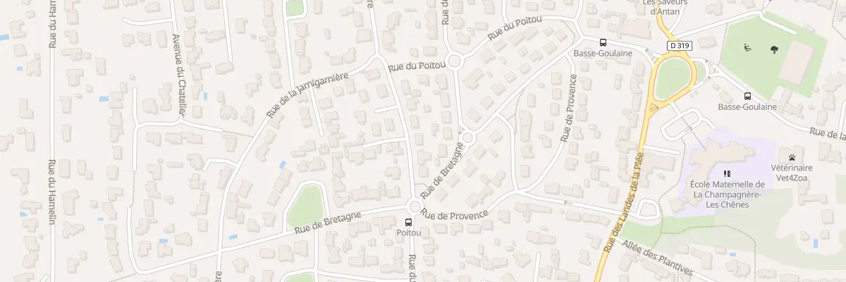 Plan du 25 Rue du Poitou à Basse-Goulaine