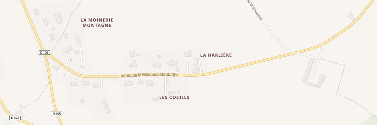 Plan du 7001 La Harliere - Saint-Ursin à Saint-Jean-des-Champs