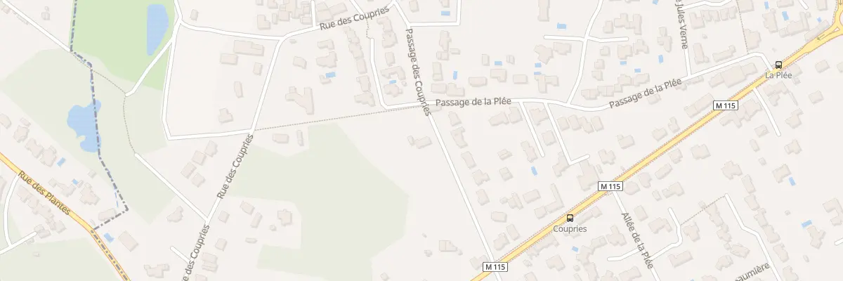 Plan du 34 Pas des Coupries à Basse-Goulaine