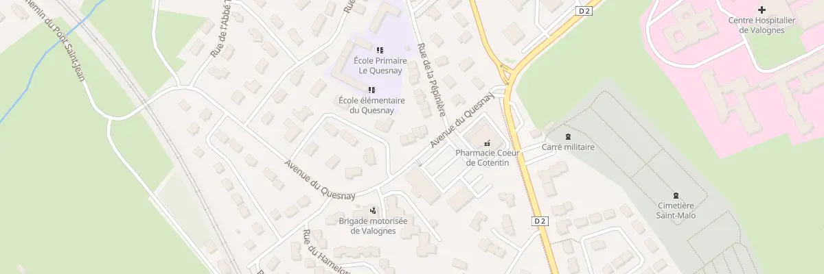Plan du 9002 Av du Quesnay à Valognes