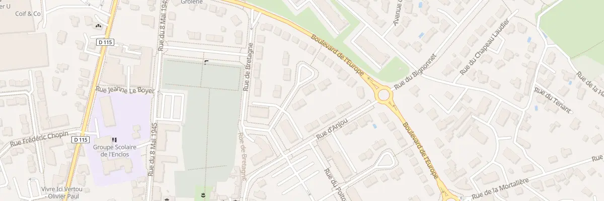Plan du 4 Rue d’Auvergne à Vertou