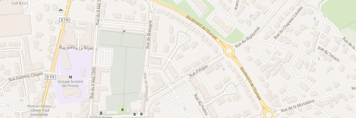 Plan du 2 Rue d’Auvergne à Vertou