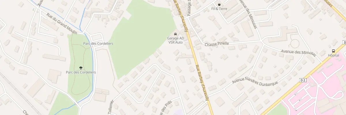 Plan du 24B Rue Barbey d’Aurévilly à Valognes
