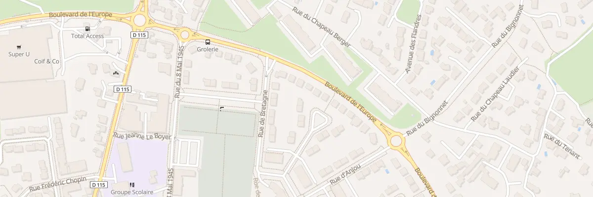 Plan du 11 Rue d’Auvergne à Vertou