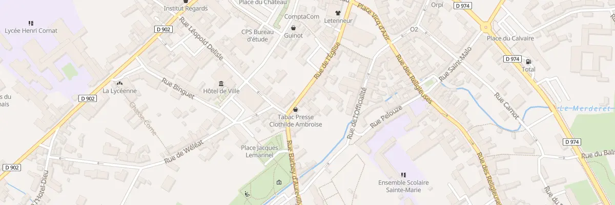 Plan du 27 Rue de l’Eglise à Valognes
