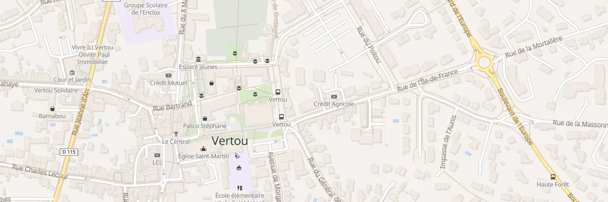 Plan du 1B Rue de l’Ile de France à Vertou