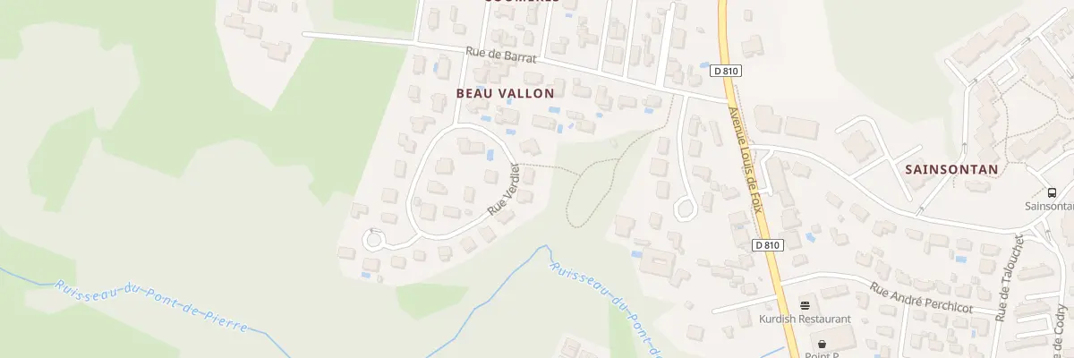 Plan du 9 Rue Verdier à Bayonne