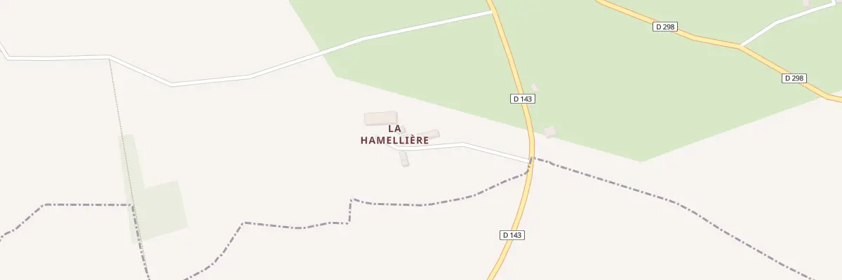 Plan du 2 Rte de la Hamellière à Muneville-sur-Mer