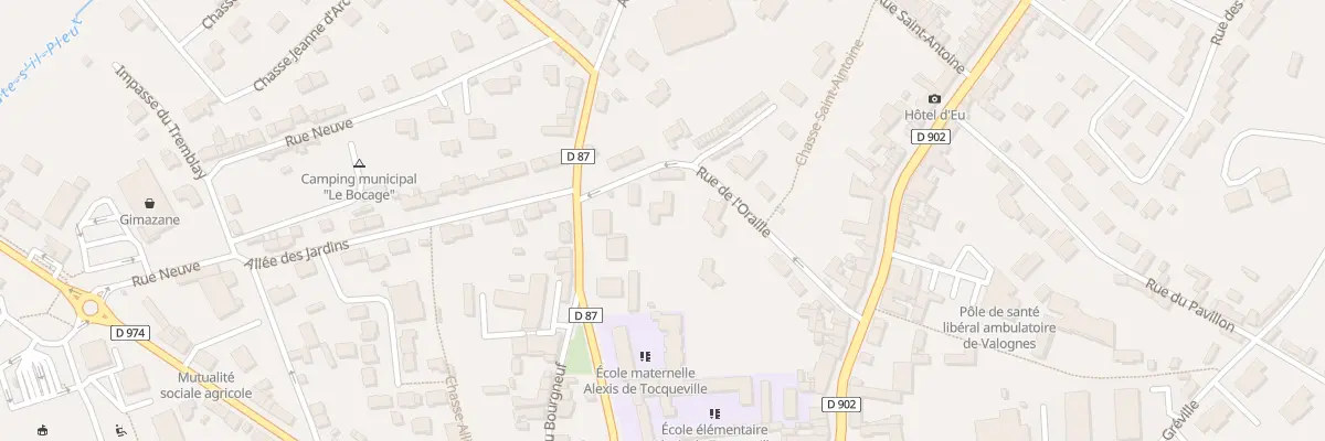 Plan du 4 Rue Loraille à Valognes