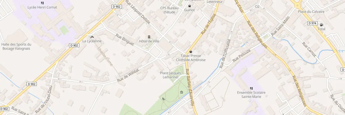 Plan du 5 Rue de Wéléat à Valognes