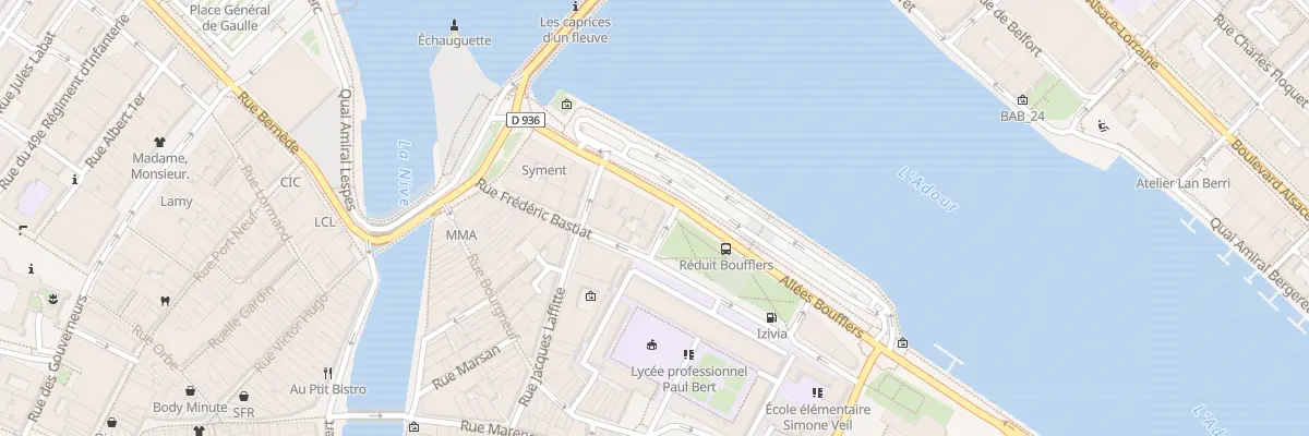 Plan du 3 All Boufflers à Bayonne