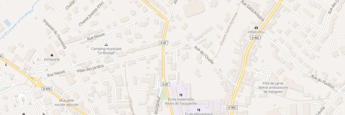 Plan du 2 Rue Loraille à Valognes