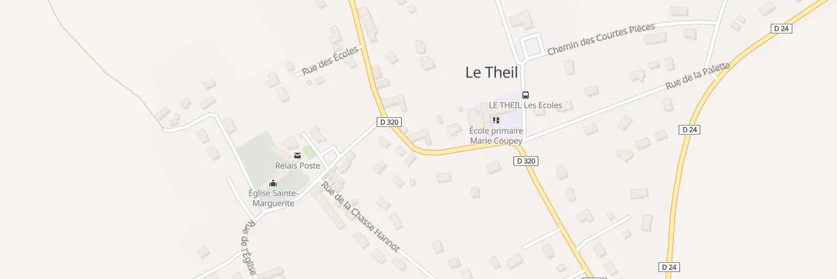 Plan du 390 Rte du Theil Le Theil à Gonneville-Le Theil