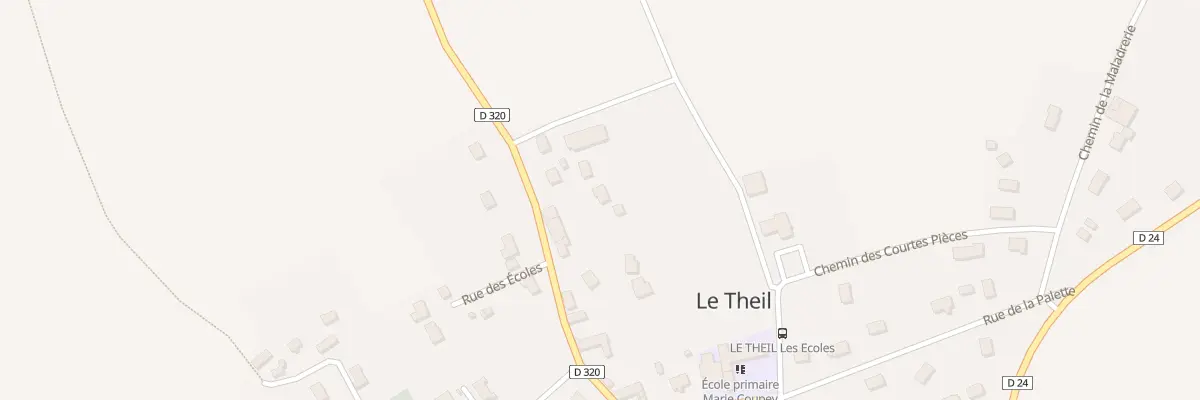 Plan du 64B Rue des Ecoles - Le Theil à Gonneville-Le Theil