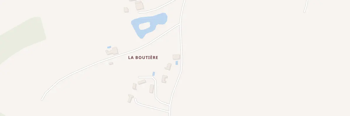 Plan de La Boutiere à La Boissière-des-Landes