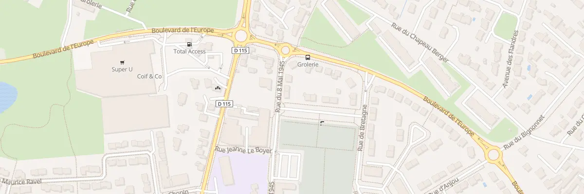 Plan du 8 Rue du 8 Mai 1945 à Vertou