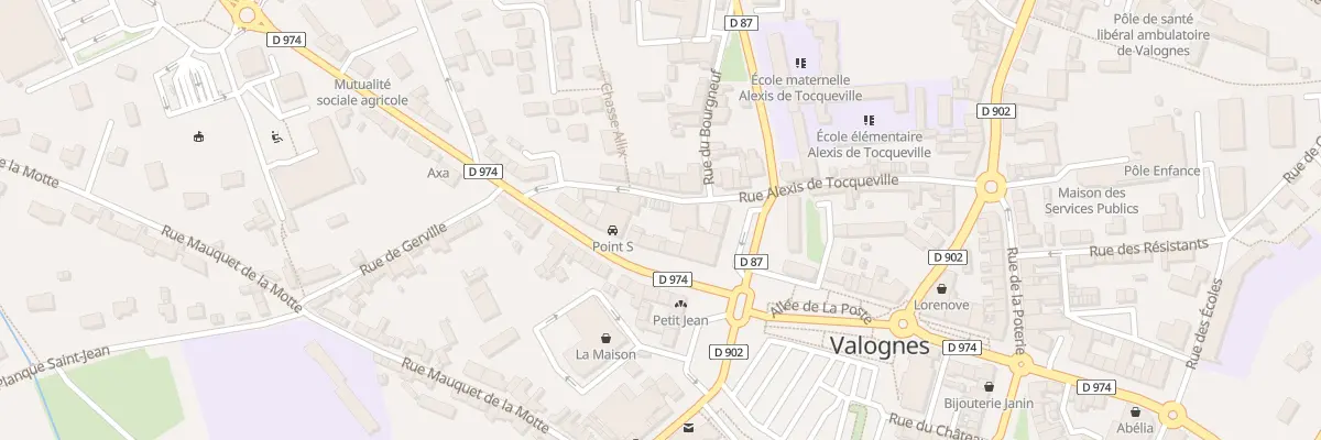 Plan du 6 Bd Felix Buhot à Valognes
