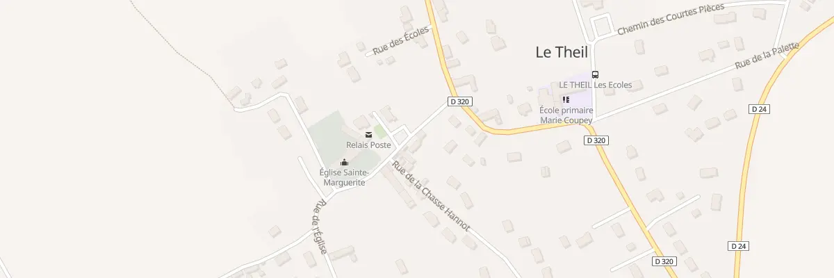 Plan du 1 Rue de l’Eglise - Le Theil à Gonneville-Le Theil